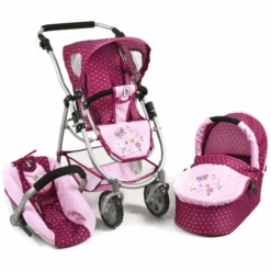 BAYER CHIC 2000 3 In 1 Kombi EMOTION ALL IN Dots Brombeere