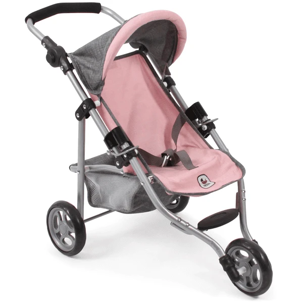 BAYER CHIC 2000 Jogging-Buggy LOLA Melange Grau-rosa 3 BAYER CHIC 2000 Jogging-Buggy LOLA Melange Grau-rosa