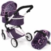 BAYER CHIC 2000 Kombi-Puppenwagen LIA Stars Lila