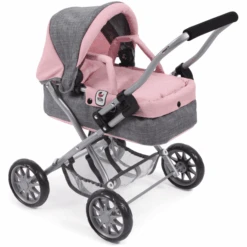 BAYER CHIC 2000 Mini-Kuschelwagen SMARTY Melange Grau-rosa