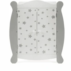 BAYER CHIC 2000 Puppen-Kleiderschrank Stars Grau