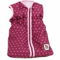 BAYER CHIC 2000 Puppen-Schlafsack Dots Brombeere