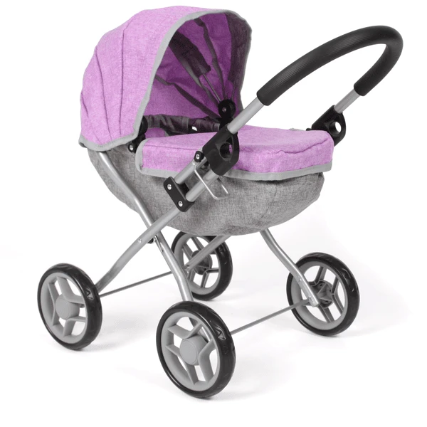 BAYER CHIC 2000 Puppenwagen LILLI Melange Lila 3 BAYER CHIC 2000 Puppenwagen LILLI Melange Lila