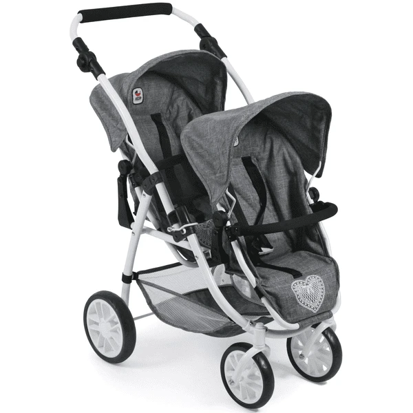 BAYER CHIC 2000 Tandem-Buggy VARIO, Jeans Grey 3 BAYER CHIC 2000 Tandem-Buggy VARIO, Jeans Grey
