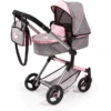 Bayer Design Kombi-Puppenwagen Neo Vario Grau/rosa, Mit Schmetterling