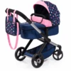 Bayer Design Kombi-Puppenwagen Xeo Blau/Rosa -Puppenwelt Verkauf bayer design kombi puppenwagen xeo blau rosa a372063