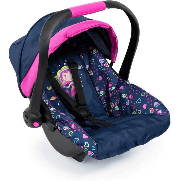 Bayer Design Puppen-Autositz Mit Dach Blau, Mit Meerjungfrau 3 Bayer Design Puppen-Autositz Mit Dach Blau, Mit Meerjungfrau