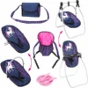 Bayer Design Zubehör-Set Mit Einhorn, Blau/ Pink Mit Einhorn