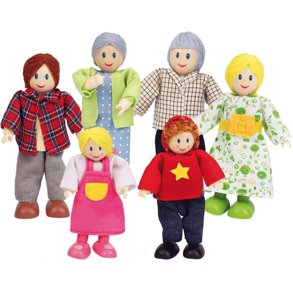 HAPE Puppenfamilie - Helle Hautfarbe 6tlg. 3 HAPE Puppenfamilie - Helle Hautfarbe 6tlg.