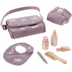Howa Puppenwickeltasche "Rainbow" Inklusive Zubehör 7 Teilig