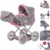 Knorr Toys® Puppenwagen Ruby - "Star Grey" Grau