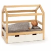 MUSTERKIND® Puppen-Hausbett Viola Natur/weiß