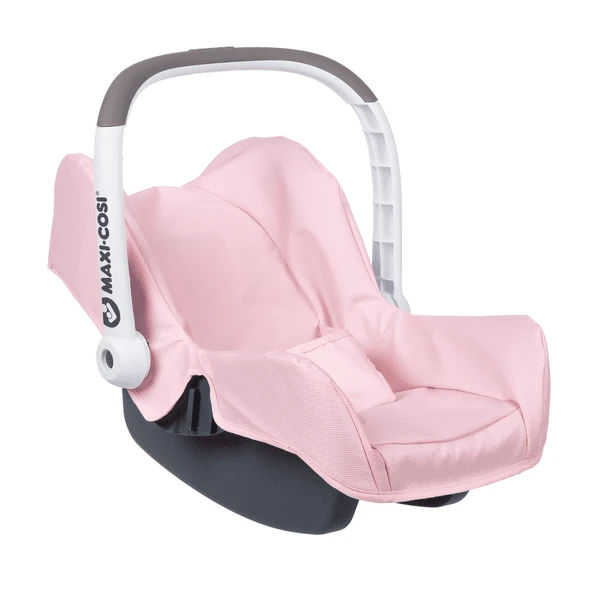 Smoby MAXI-COSI® Puppen-Autositz Grau/rosa 2 Smoby MAXI-COSI® Puppen-Autositz Grau/rosa