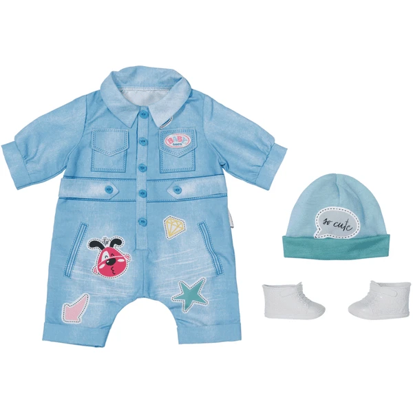 Zapf Creation BABY Born® Deluxe Jeans Overall 43cm 3 Zapf Creation BABY Born® Deluxe Jeans Overall 43cm
